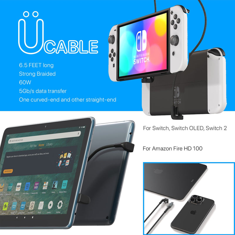 ÜCable (U Turn) USB C Cable - CharJenPro